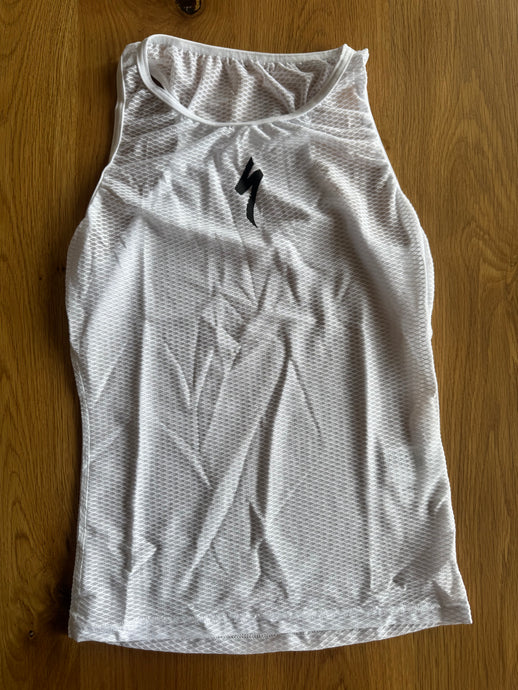 TRINITY Racing Sleeveless White Mesh Base Layer